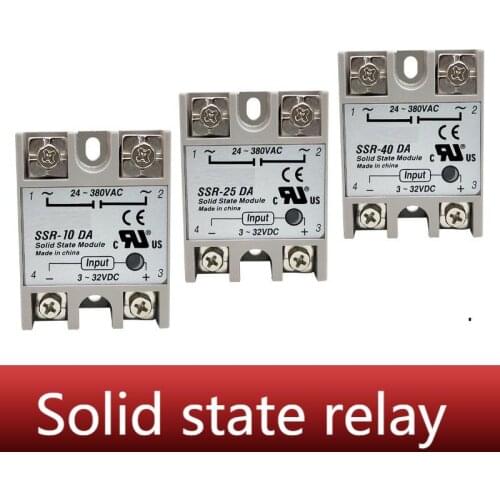 Single phase solid state relay ssr-10da DC controlled AC 220v10a small solid state relay SUSWE