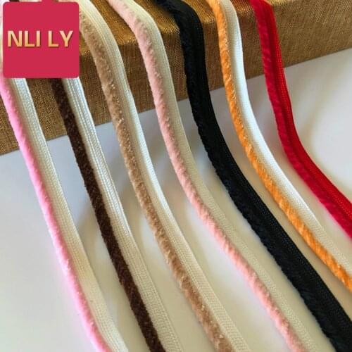 Wholesale 100 Yards Plush edge Cashmere Pigping Tape Hometextile Webbing inlay Pillow Curtain Home Textile Clothing Accessories