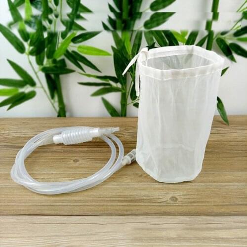 Food grade brewed beer siphon for beer wine biab filter bag