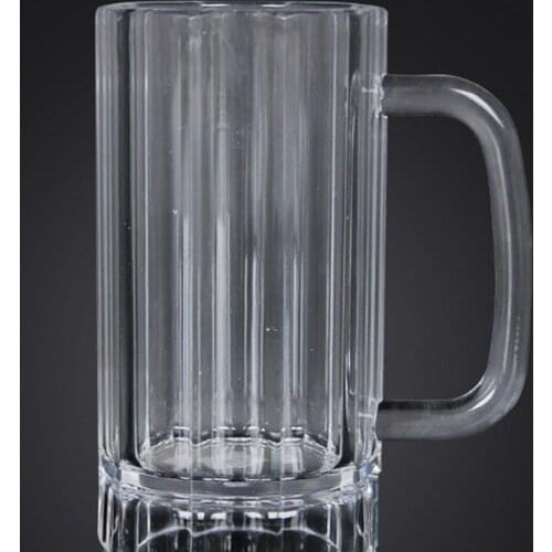 Clear Acrylic Shatterproof Durable Reusable BPA-free Drinking Beer Mug