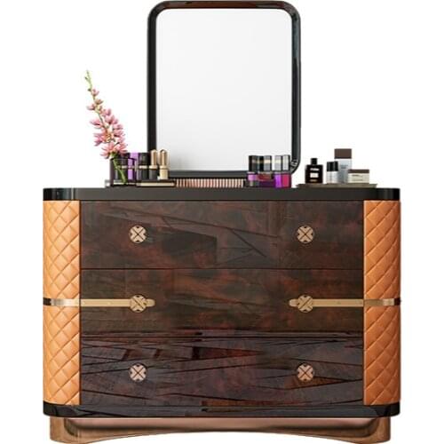 Post-modern luxury tree tumor dressing table Italian creative bright paint bedroom size makeup table