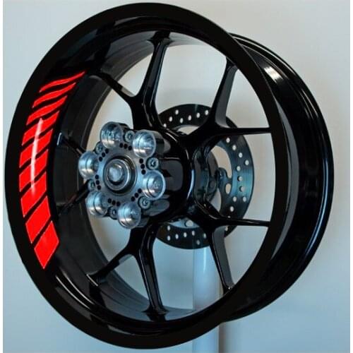 Reflective Red GP Racing Inner Rim Strip Sticker CinarExtreme