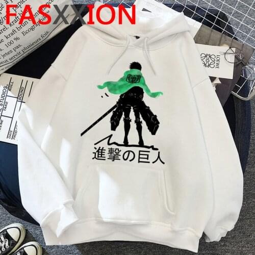 Attack on Titan Funny Cartoon Harajuku Winter Warm Hoodies Men Unisex Oversized Shingeki No Kyojin Sweatshirt Hip Hop Hoody Male