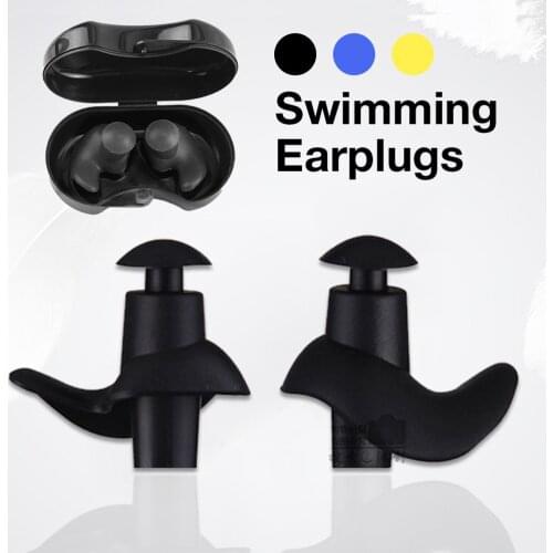 Swimming Earplugs Waterproof Reusable Silicone Ear Plugs Diving Sport Plugs For Water Surf Showering Bathing Accessories