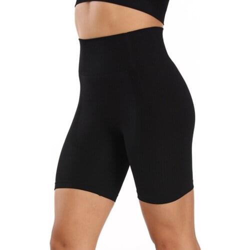 Womens Sports Pants Seamless Leggings Fitness Tummy Control Pants Sports Leggings High Waist Skinny Shorts