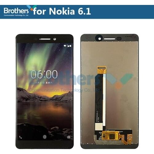 LCD Screen for Nokia 6.1 LCD Display for Nokia 6.1 LCD Assembly Touch Screen Digitizer Phone Replacement Part Tested Working Top