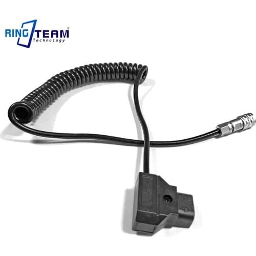 Coiled Spiral Power Cable Ptap Dtap to Weipu FS6 for BMPCC6K BMPCC 6K Blackmagic Pocket Cinema Camera 6K