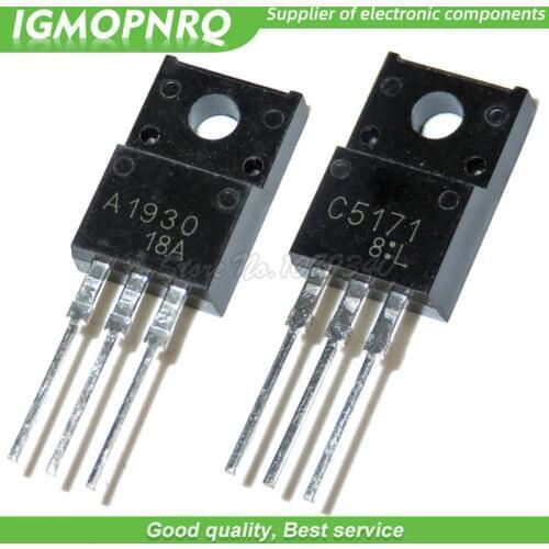 10pcs 2SC5171 2SA1930 C5171 A1930 TO-220F Each 5pcs audio have a fever the tube new original