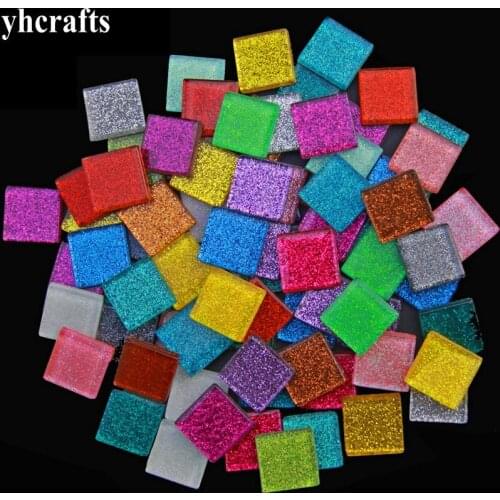 150PCS/600Gram/LotMix 2cm glitter mosaic beads Mosaic art Marble mosaic Craft material Handmade hobby Adult DIY Wholesale OEM