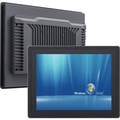 17" fully enclosed fanless cooling industrial all-in-one machine with capacitive touch intelligent PC for advertising machine