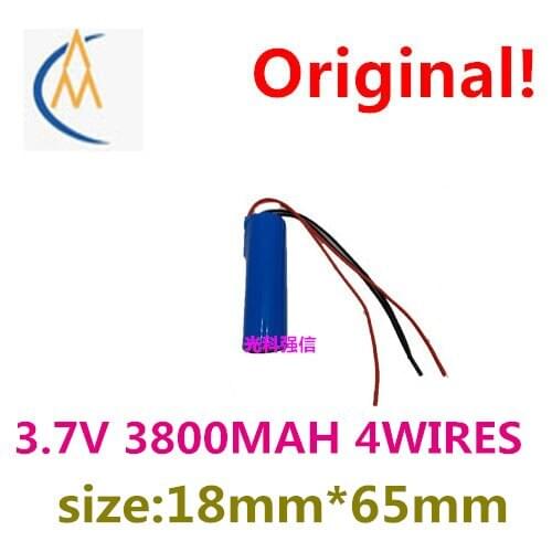 18650 4-wire 3800mah cylindrical lithium-ion rechargeable battery sound amplifier, square dancing capacity