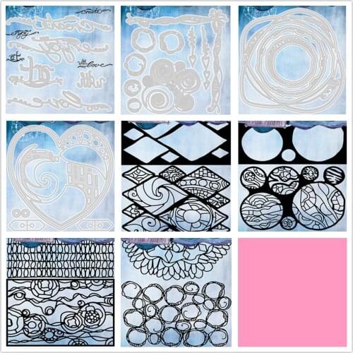2021 NEW Background letters Mask Stencil cutting die /Seal for DIY scrapbooking/photo album Decorative clear stamp sheets B629
