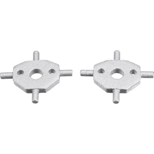 2X #WSHR-JAGU-PAR1 Headlight Washer Cover Swivel Cruciform For Jaguar