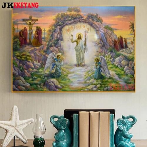 5D Diy diamond painting God and angel Diamond Mosaic sale Rhinestone Embroidery cross stitch Y4280