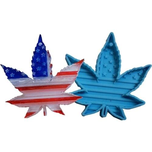 American Flag Keychain Epoxy Resin Mold Jewelry Earrings Necklace Silicone Mould