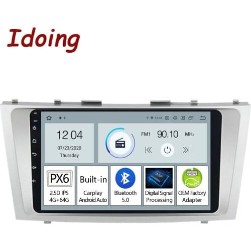 Idoing 9"PX6 Android Car Radio Multimedia Player For Toyota Camry 6 XV 40 50 2006-2011 GPS Navigation Bluetooth 5.0 head unit