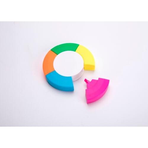 Free 1 Color logo 5 end promotional highlighter gift /office/school supply/ business /ad pen/company logo