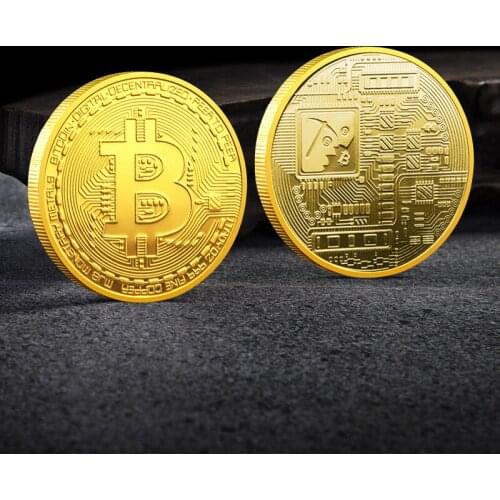 Bitcoin Souvenir Coin Gold Plated Commemorative Coin Collectible Gift Faith In Bitcoin Physical Collection Art 1PCS Bitcoin