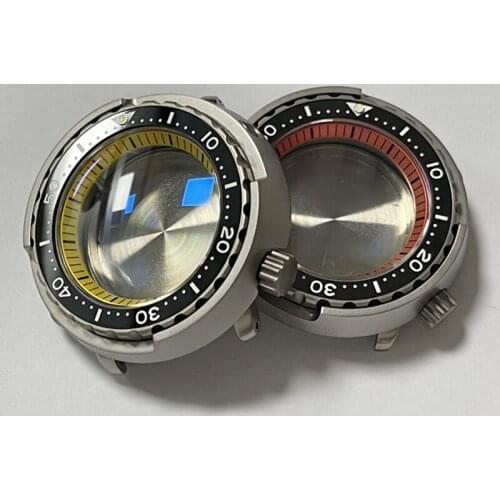 47.2mm Watch Case Sapphire Glass Ceramic Bezel Case Waterproof 200m Watch Accessories Suitable for NH35/NH36 Movement