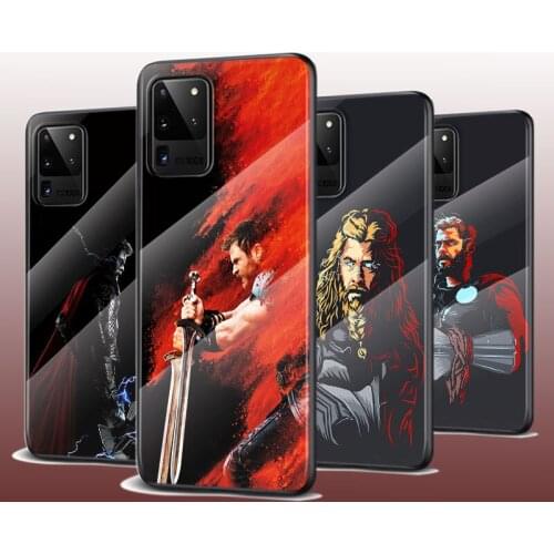 Tempered Glass Cover Bravel Thor Marvel For Samsung Galaxy S21 Ultra Plus 5G M51 M31 M21 Phone Case