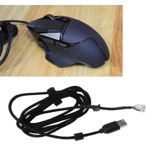 Black, Fast Transmission USB Line Wire Cable Replacement Repair Accessories Compatible with logitech G502 RGB Game Mouse