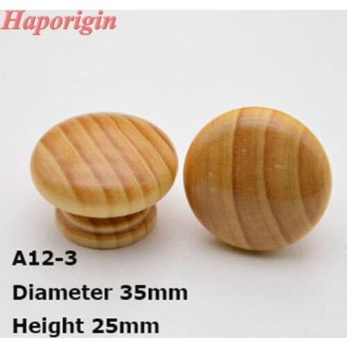 50x Wooden Kitchen Cabinet Drawer Knobs Cupboard Wardrobe Door Handles Closet Bedroom Furniture Furniture Solid Wood Pulls