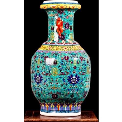 Sitting room european-style decorative Chinese ears vase pastel creative Europe type restoring ancient ways ground vase