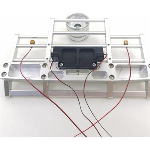 CNC Aluminum Alloy Front Bumper DIY Assembly Upgrade Kits for 1/14 Tamiya King 56344 56301 RC Tractor Car