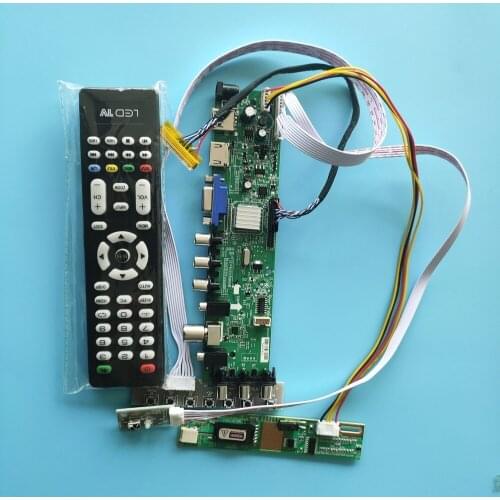 Kit For LTN154U2-L06 1920X1200 TV VGA USB AV DVB-C DVB-T 30pin remote Panel Controller board Digital HDMI 1 CCFL LCD 15.4"