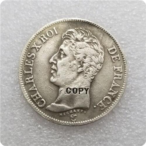 COPY REPLICA 1826 FRANCE 5 FRANC COIN COPY