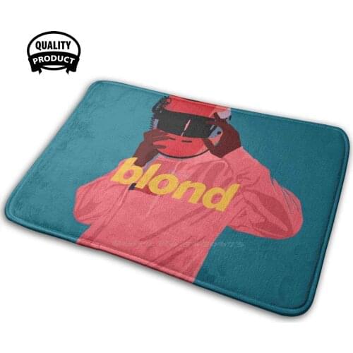 Minimal Ocean Soft House Family Anti-Slip Mat Rug Carpet Blond Album Cover Album Cover Helmet Music Rap Pop Car Racecar Blond