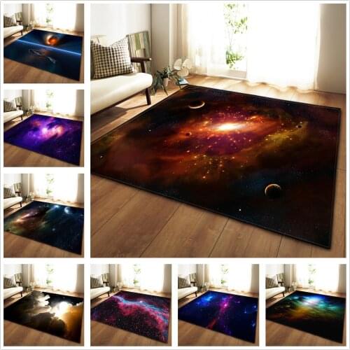 Creative Carpet 3D Universe Starry Sky Shinny Patterns Carpet For Living Room Bedroom Chair Table Rugs 12 Color salfombra