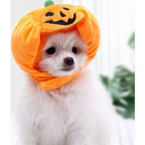 Legendog Cute Pet Hat Halloween Pumpkin Pet Hat Dress Up Headdress Small Dog Cat Cosplay Costume Decorative Hat Pet Accessoires