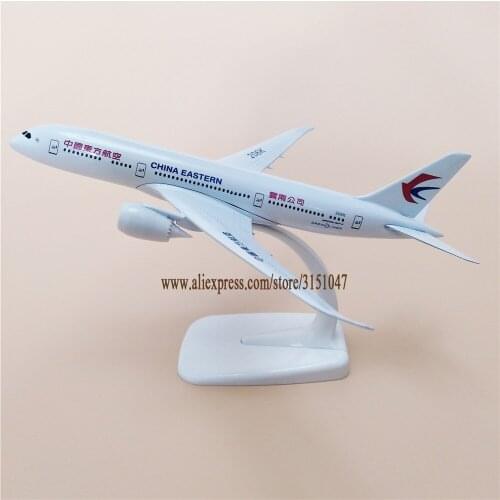 Alloy Metal Air China Eastern Airlines B787 Airplane Model Eastern Boeing 787-9 Airways Plane Model Stand Aircraft Gifts 20cm