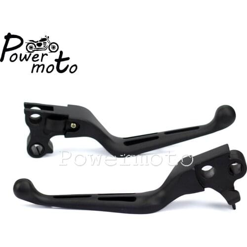 Motorcycles Black Brake Clutch Lever Hand Control Handbar Lever Control Kit For Harley Touring Glide FLSTSB FLTR Road King 96-14