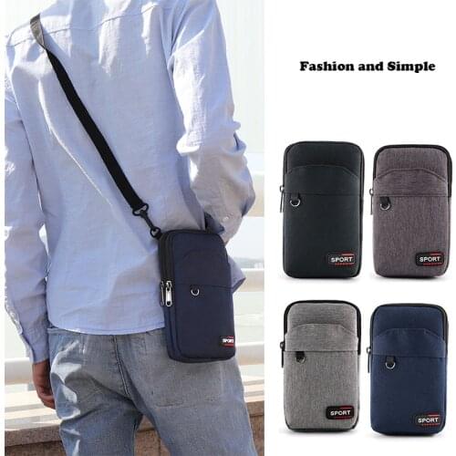 Multifunction Waterproof Oxford cloth Men mobile phone bag Shoulder Bags for man Waist packs with Belt Holder Coin Purse Pocket