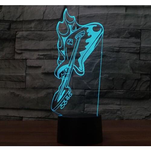 Music Cool Guitar Shape 3D LED LAMP NIGHT LIGHT for Musicians Home Decoration Colorful Usb Desk Table Lamp As Gift