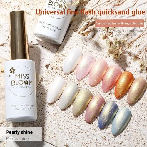 Nail Art Quicksand Golden Nail Polish Glue Star Fine Shining Thermal Nail Polish Nail Polish White Nails Art Nail Ink Esmaltes