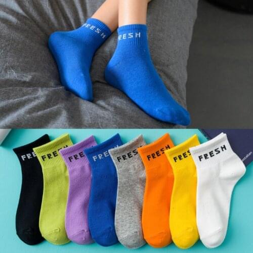 Colorful Letter Invisible Short Fashion Casual Womens Boat Socks Ankle Sweat Summer Harajuku Cotton Girl Street Clothing Unisex