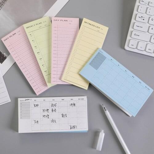 Day Plan Week Plan Month Plan More Detailed List Notebook Notepad Copybook Daily Memos Planner Journal Office Stationery