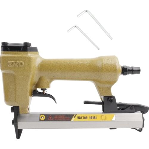 Woodworking Tool 60-100psi U-Shaped Pneumatic Nail Gun 1/4" Air Stapler Nails Carpentry Decoration