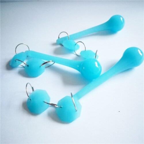 Top Quality 16*60mm Opaline Blue Crystal Hanging Pendants with 14mm Chandelier Beads Crystal Chandelier Pendants