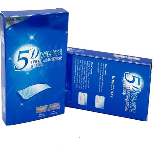 28Pcs/14Pair Gel Teeth Whitening Strips Oral Hygiene Care Double Elastic Teeth Strips Whitening Dental Bleaching Tools
