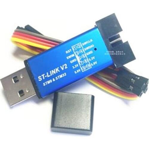 STM Downloader ST-Link V2 Burner STM32 STM8 Programmer 3.3V 5V Universal Work Perfect and Free Shipping