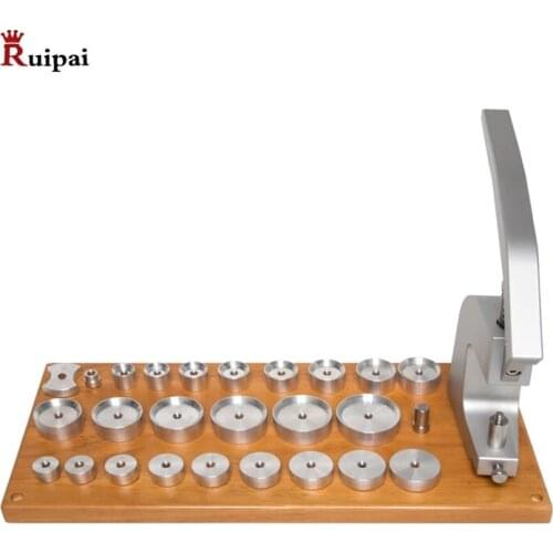 RUIPAI Watch Case Pressing Tool 5500-A Watch Crystal Press with 25 Tapered Dies