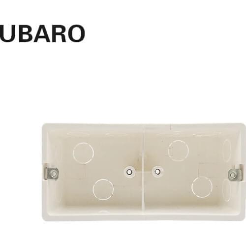 172*80*50mm Socket Concealed Bottom Case PC Plastic Material White Surface Outlet Junction Wall Light Led Touch Socket Box