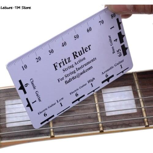 1pc Guitar String Action Gauge String Pitch Ruler Measuring Tool For Bass Classical Electric Acoustic Guitar Luthier Tool