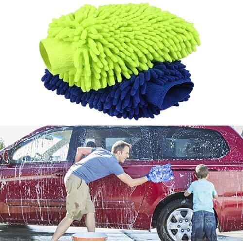 Car Care & Cleaning 2PCS Microfiber Car Window Washing Home Cleaning Cloth Duster Towels Gloves