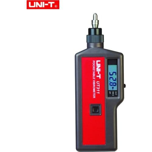 UNI-T UT311 Vibration Tester LCD Vibration Analyzer Tester vibrometer with Acceleration Sensor Vibration frequency displacement