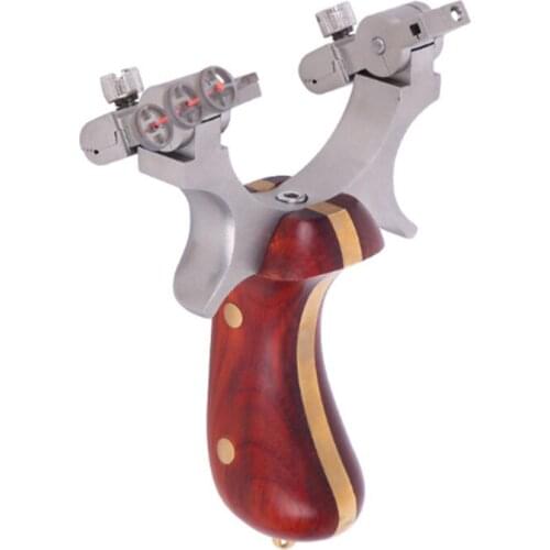 High quality slingshot stainless steel mechanical sight outdoor hunting stainless steel shooting competitive slingshot catapult